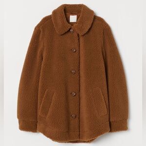 H&M Faux shearling jacket size 4